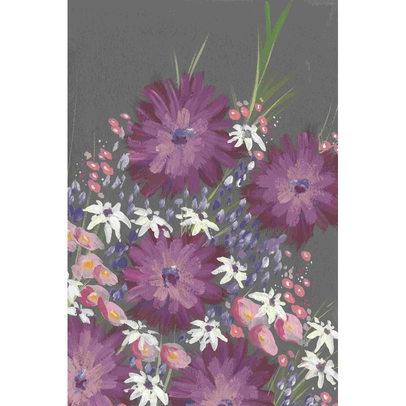 Mauve Wildflower Garden I, H 12 po x l 8 po