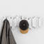 Sticks 5-Hook Wall-Mounted Coat Rack, Flip-Down Hooks for Entryway, Bedroom, Office-25778963