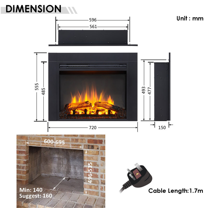 FLAMME Innsbruck, 55.5cm H x 55.5cm W x 72cm D
