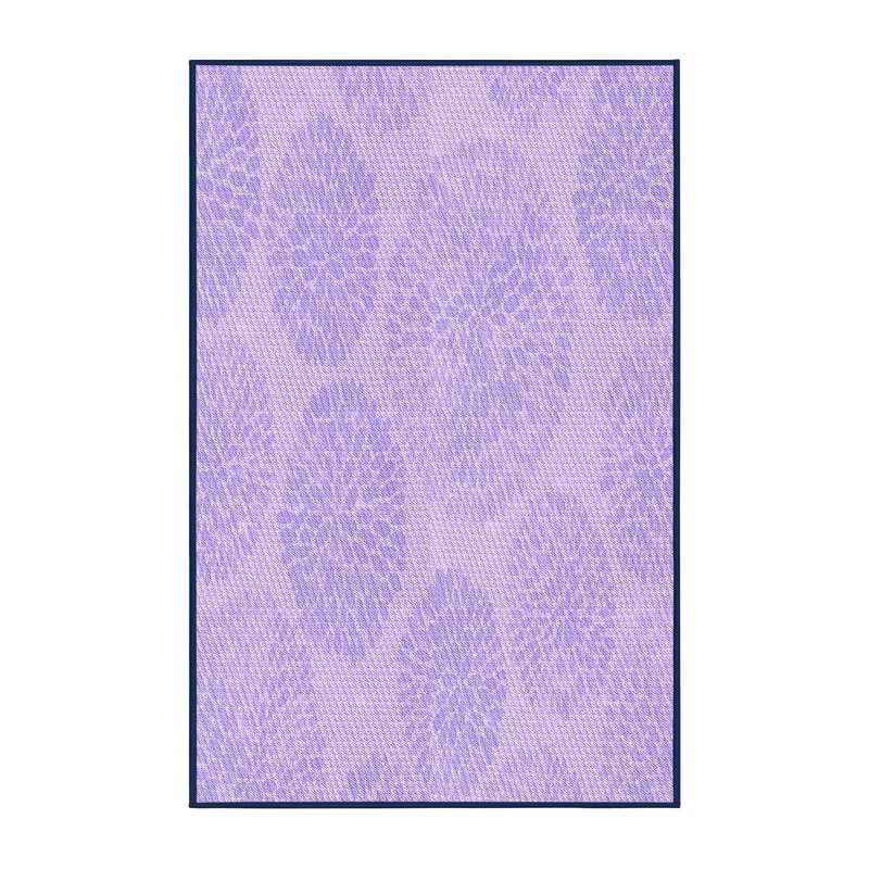 Tapis 100% à motifs lavables à la machine 2989 Pat602-Pur, Rectangle 2 pi x 3 pi