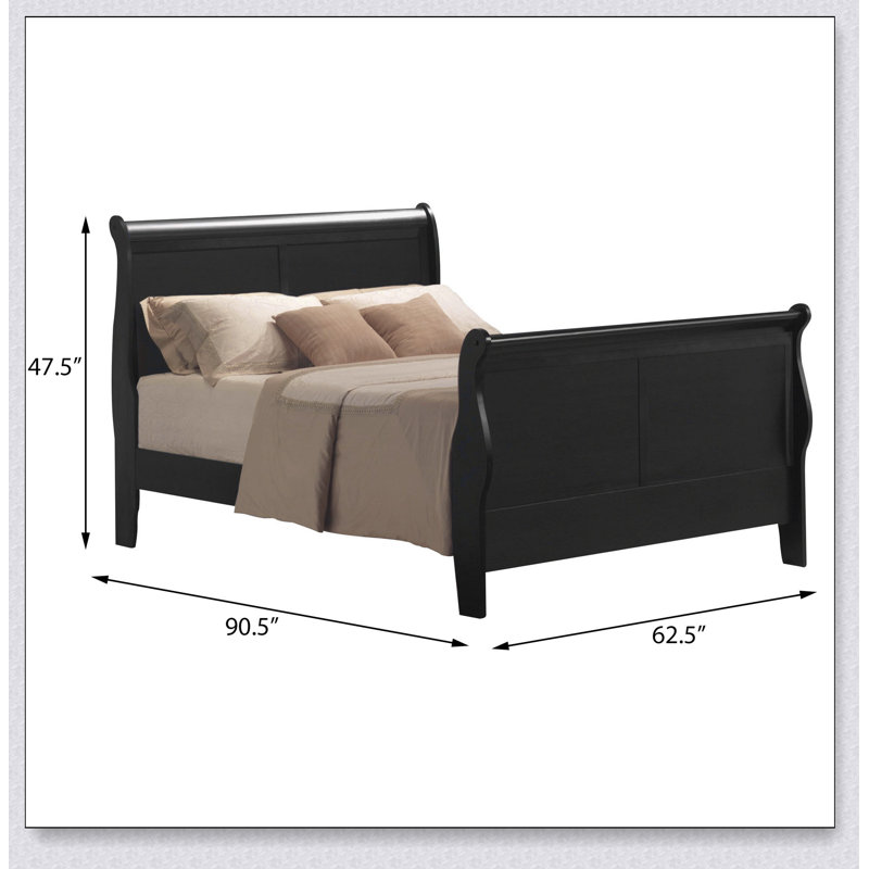 Lit-bateau noir, Noir, Grand