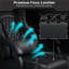 Metro Lane Adjustable Reclining Ergonomic Faux Leather Swiveling PC & Racing Game Chair with Footrest-767242974