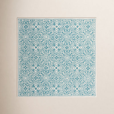 Hand-Tufted Wool Geometric Rug