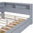 Wooden Daybed With 2 Drawer Storage, Grey Color And Charging Full Size Charging, Drawers Storage Box