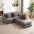 4-Piece 102'' L-Shape Sectional-885109991