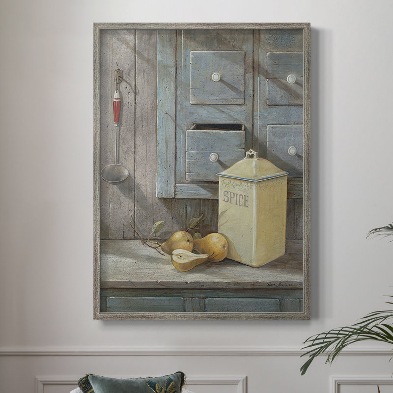 Spice Pears Framed Print - Solid Wood, 30" H x 24" W