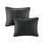 3 Piece Quilt Set Black Full/Queen