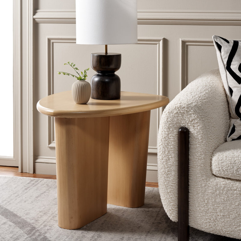 20.8'' tall Abstract End Table, Natural