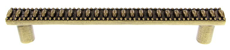 Sanzio 9 Center to Center Appliance Pull, Antique Brass