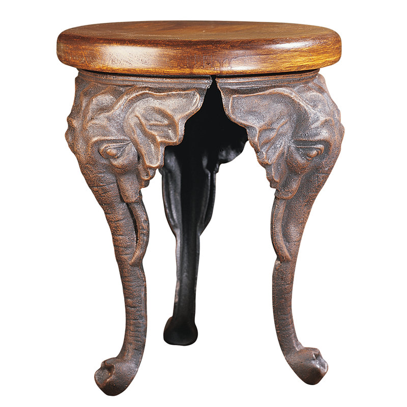 Three Elephants of Timbe End Table