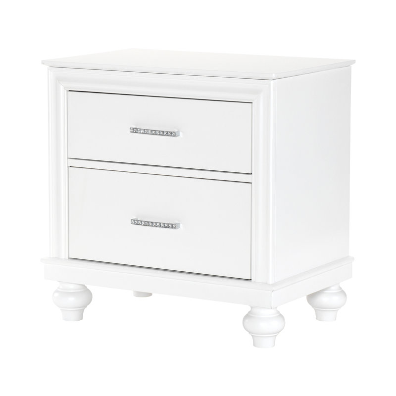 Mobilier de chambre à coucher moderne 2 tiroirs avec table de chevet 1 pièce