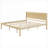 Light Natural King Solid Pine Platform Bed, Wood Frame with Headboard, Wood Slat Support, No Box Spring Required