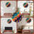Colorful Pool Ball Wall Clock Decorative