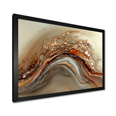 Vague cosmique de lavande, encre liquide II - Art abstrait à l'encre liquide