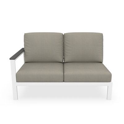 Outdoor Patio Sectional Loveseat With Sunbrella Cushions by Birch Lane