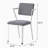 Grey and white open office chair-942591744