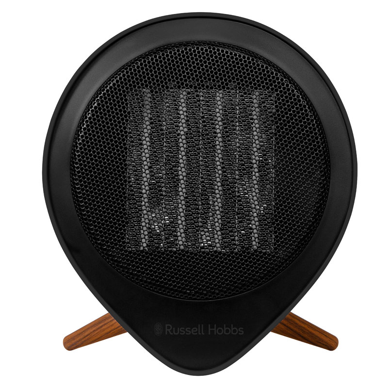 Russell Hobbs 1.5kw Tripod Mini Ceramic Heater Scandi, Black