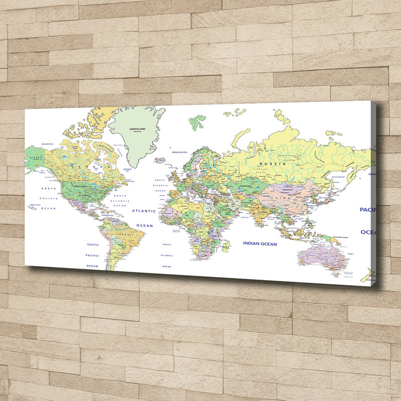 1 Piece Wall Art, 50cm H x 125cm W x 2cm D, Yellow, Wrapped Canvas