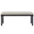 Eliyas 48" W Turned Leg Upholstered Bench-125793775