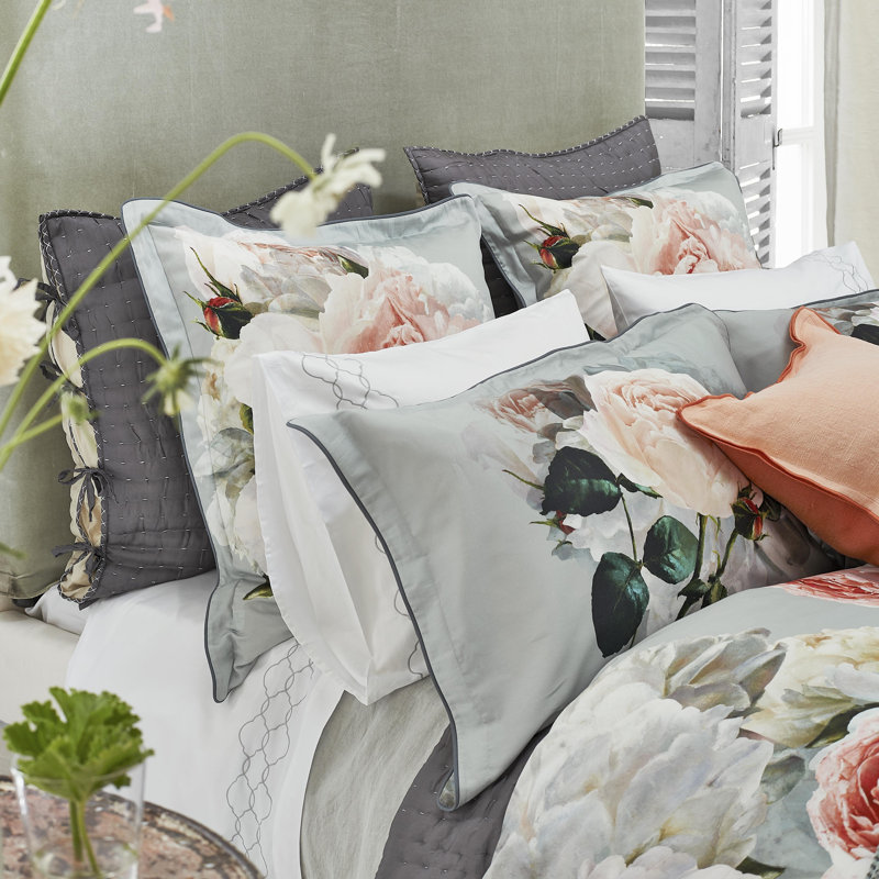 Peonia Grande Zinc Sham, King Sham