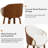 Mahtab Modern Set Of 2 Swivel Bar Stools With PU Upholstery And Wood Legs-963480642-963480653