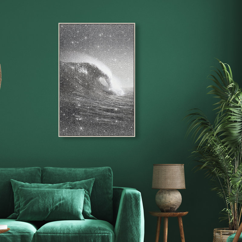 Tectonic Flow II Print by Oliver Gal, 16"H x 11"W, Silver Floater Frame
