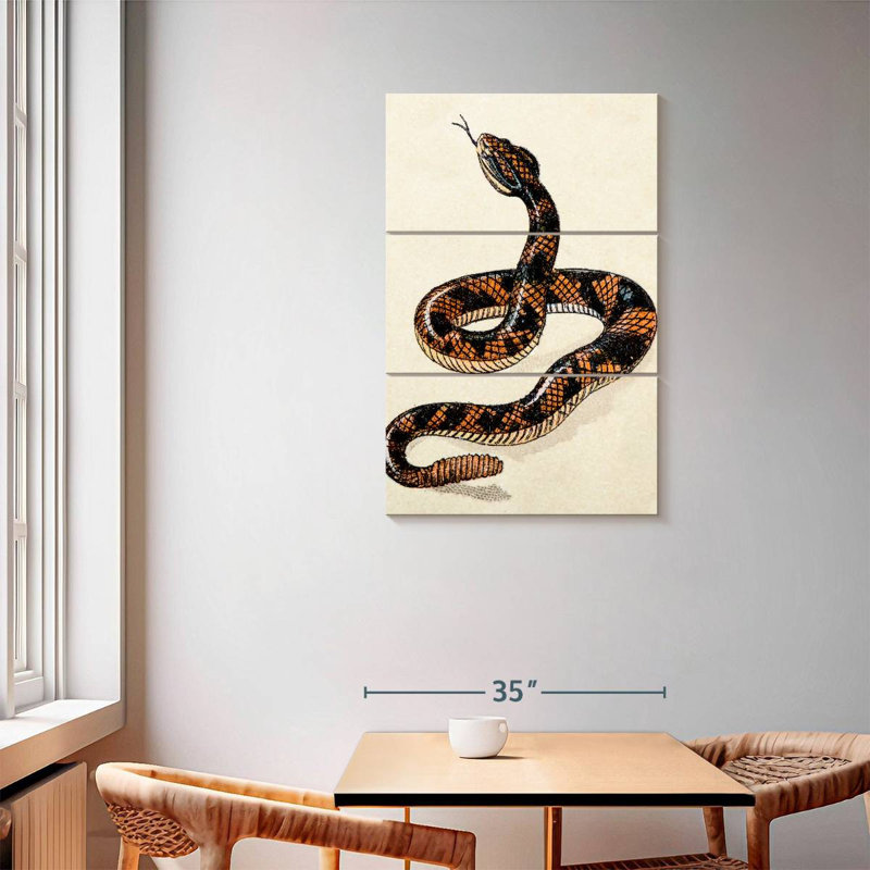 Brampt Rattlesnake, 57" H x 36" W