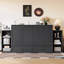 Lit escamotable avec tiroirs et tablettes de rangement spacieux, idéal pour les chambres d'amis ou les chambres compactes-236565077