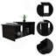 Table basse, tablette inférieure ouverte, noir