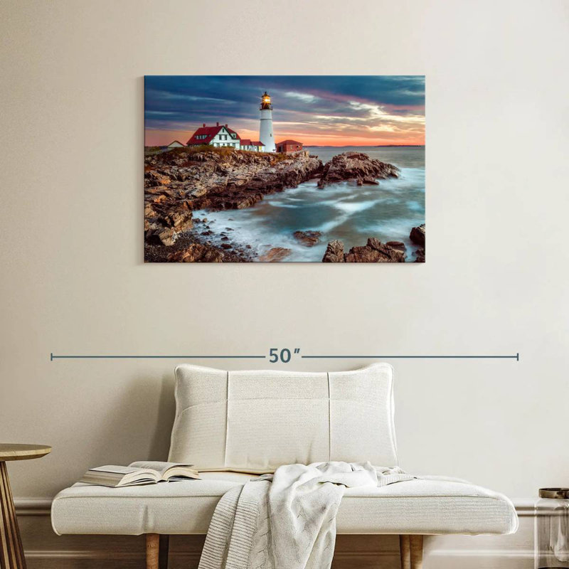 Aletra Cape Elizabeth PDX Stormy Sunrise, H 24 po x l 36 po