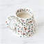 Grande tasse à café en céramique mignonne avec grande poignée faite à la main, tasse à thé florale de 20 oz, tasses de Noël fantaisistes et irrégulières surdimensionnées (blanc)