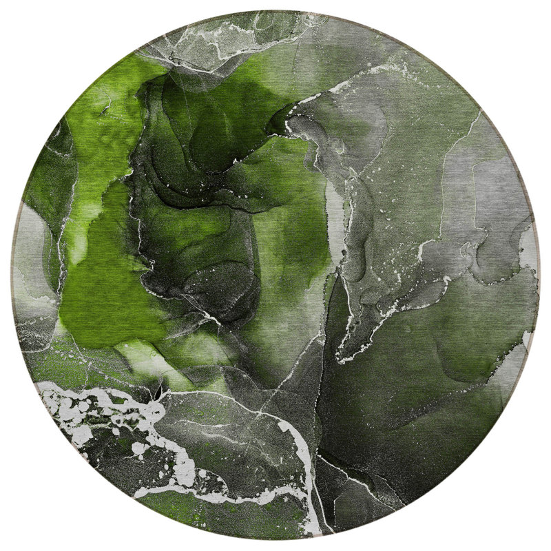 Tapis extérieur rond rond 8 po