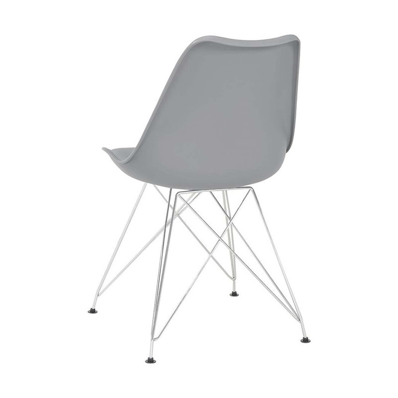 Ensemble de 2 chaises d'appoint en polypropylène