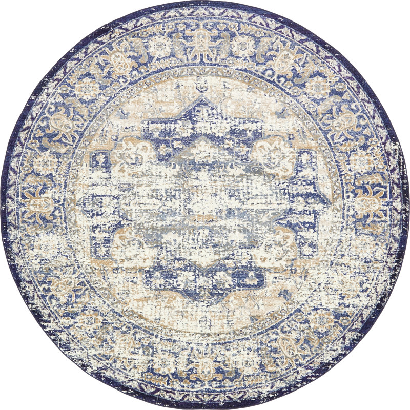 Mignonette Oriental Indoor Rug, Round 8'