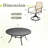 8-Person Round Patio Dining Set With Swivel Cushioned Rattan Chairs-1768997904