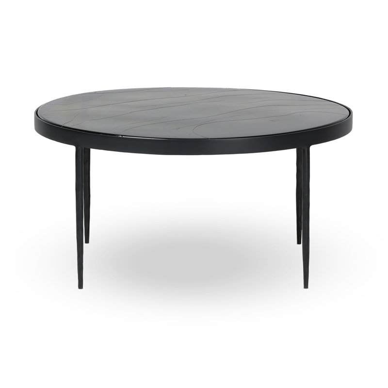Carmen Single Coffee Table, 16.25" H x 32" L x 32" W, Moss