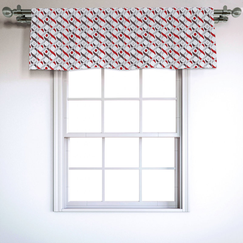 Sateen Ruffled Window Valance