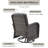 Aluel Outdoor Patio Swivel PE Wicker Rattan Chair With Cushions-1931665383-1931665384