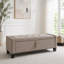Banc de rangement avec repose-pieds et charnière de sécurité-573461864