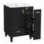 Bathroom Vanity with Ceramic Sink,  Door Shelf and Deep Drawer-670530157