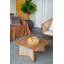 Table basse rectangulaire avec plateau en bois massif