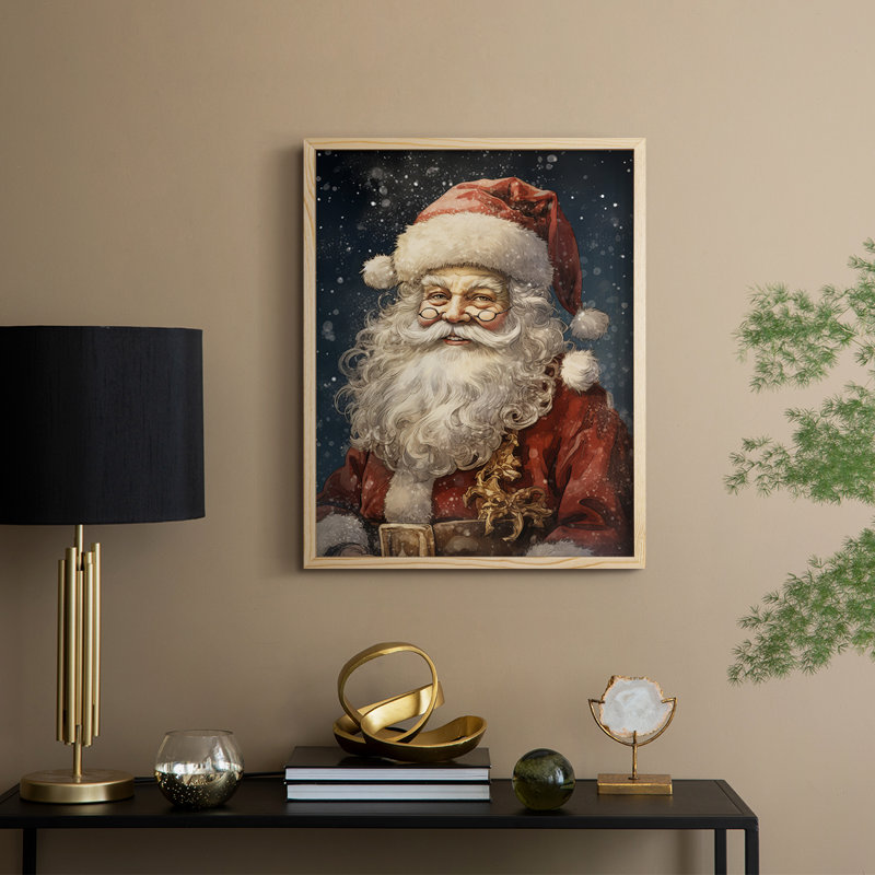 «Christmas Holiday Art», reproduction d'art encadrée CDL, H 15 po x l 12 po, Naturel