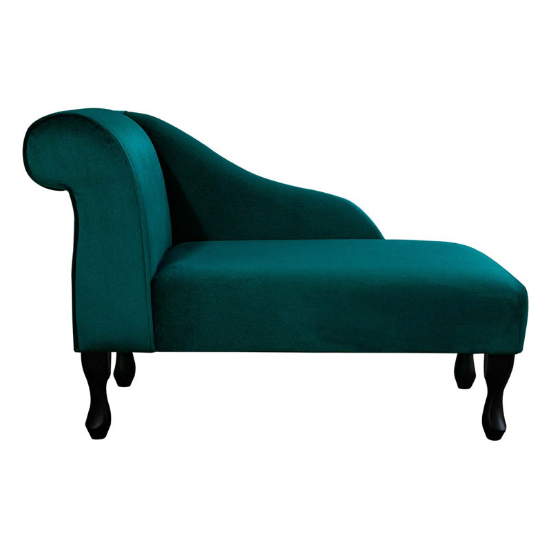 Upholstered Chaise Lounge, Green