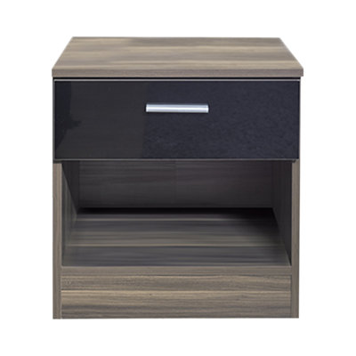 Holmes 45cm W Manufactured Wood Bedside Table