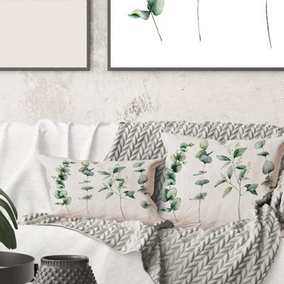 Coussin Eucalyptus Branches I - Floral