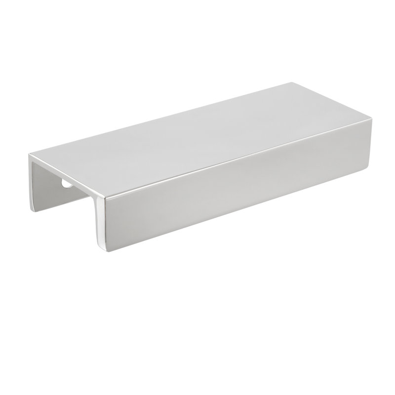 Martin 3" Center to Center Satin Nickel Edge Drawer Pull, Satin Nickel, 3"