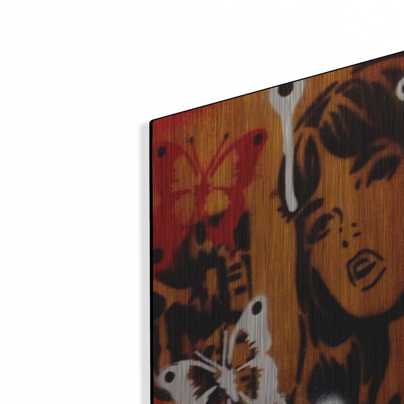 «Bamboo» par Abstract Graffiti, art mural, H 24 po x l 16 po