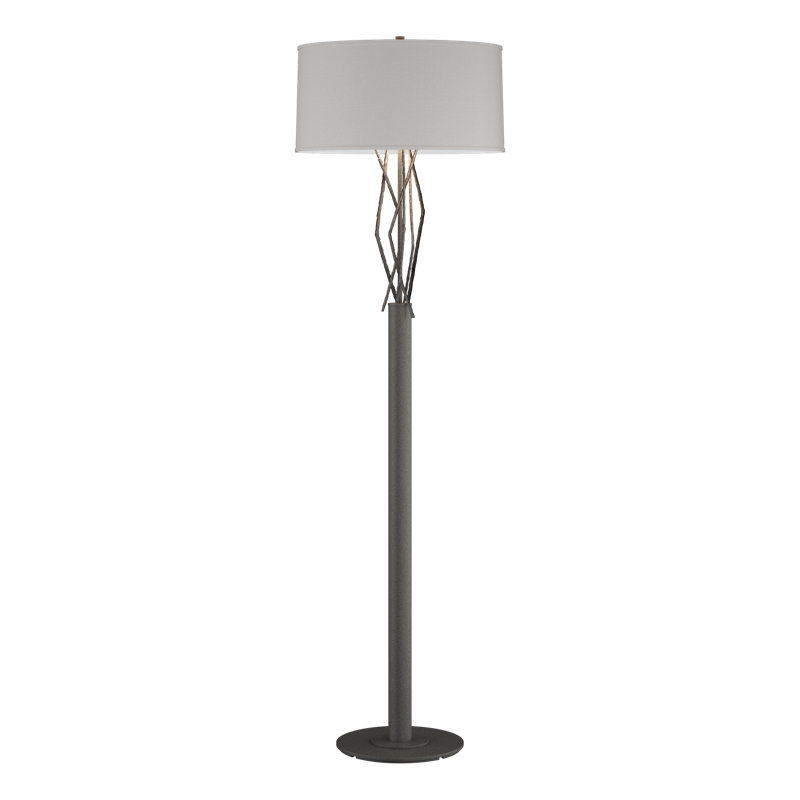 Brindille 61" Floor Lamp, Flax, Natural Iron
