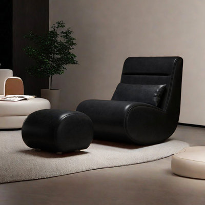 Chaise berçante avec repose-pieds Comfy
