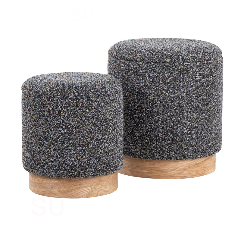 Ensemble de repose-pieds Marla, Noir